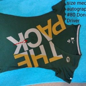 Size medium, autographed packer shirt